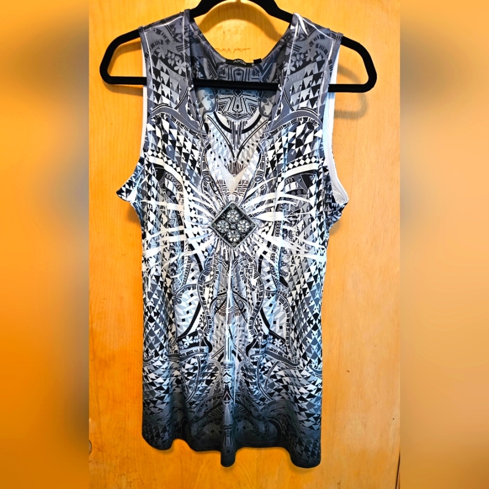 Apt 9 Sleeveless Yop with Embellishment